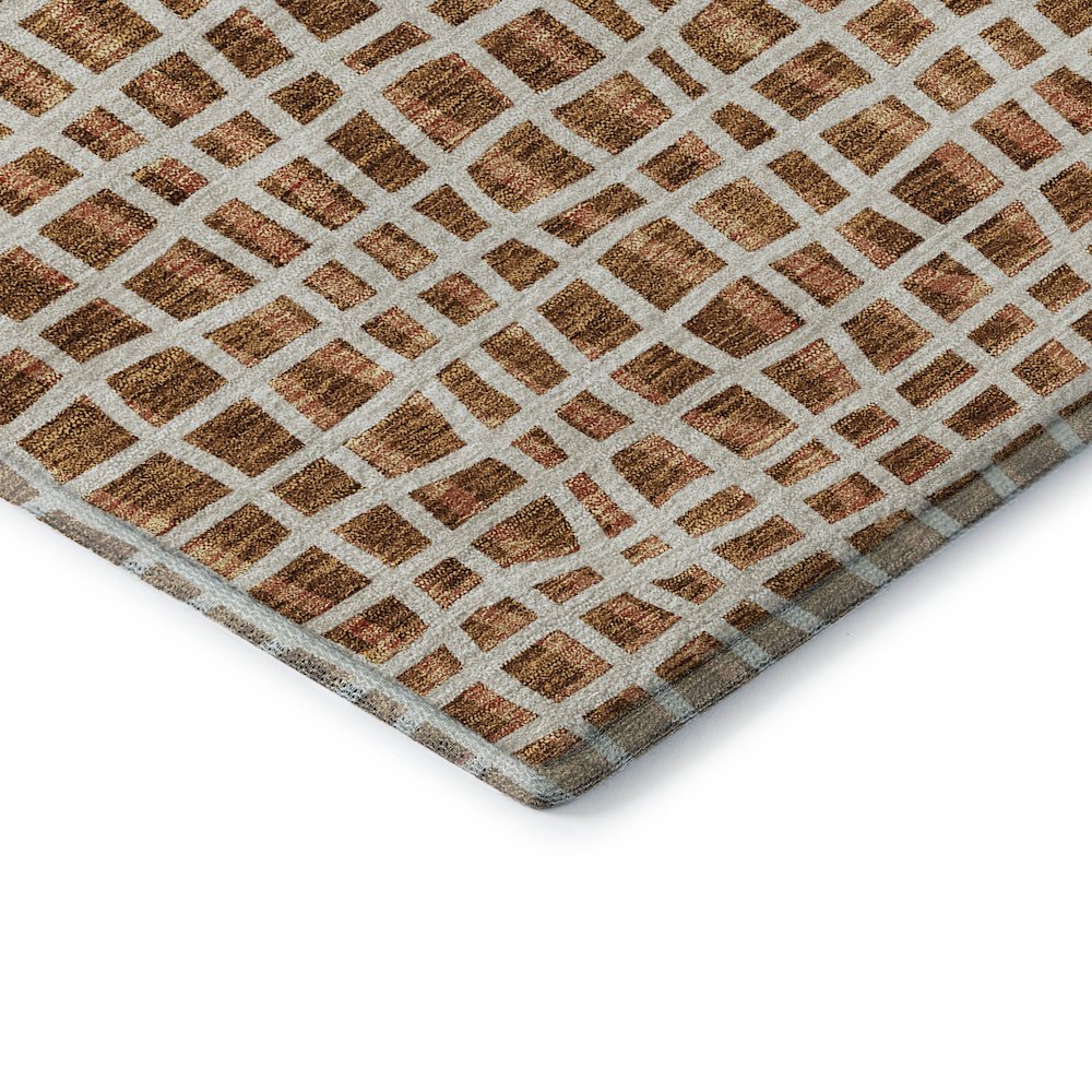Premium Machine Washable Mayfield AMF729 Paprika 10' x 14' Rug. Picture 3