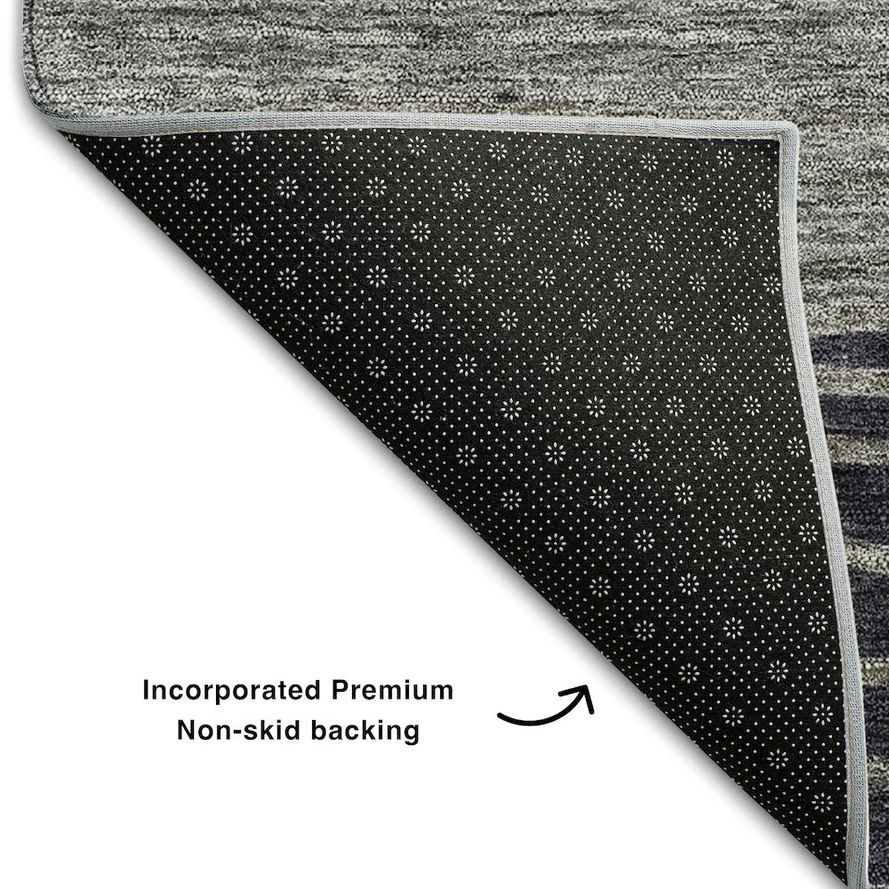 Premium Machine Washable Mayfield AMF735 Gray 10' x 14' Rug. Picture 2