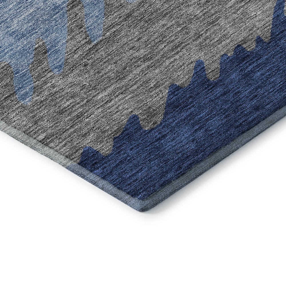 Premium Machine Washable Mayfield AMF736 Navy 10' x 14' Rug. Picture 3