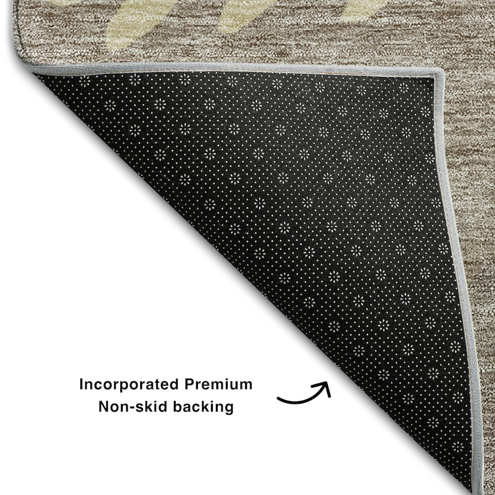 Premium Machine Washable Mayfield AMF736 Taupe 10' x 14' Rug. Picture 2