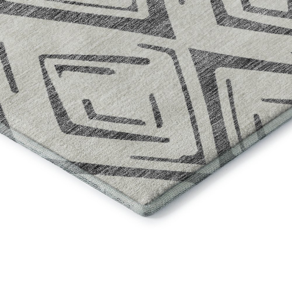 Premium Machine Washable Mayfield AMF737 Gray 10' x 14' Rug. Picture 3