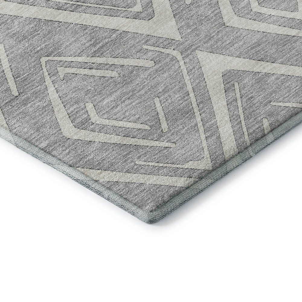 Premium Machine Washable Mayfield AMF737 Silver 10' x 14' Rug. Picture 3
