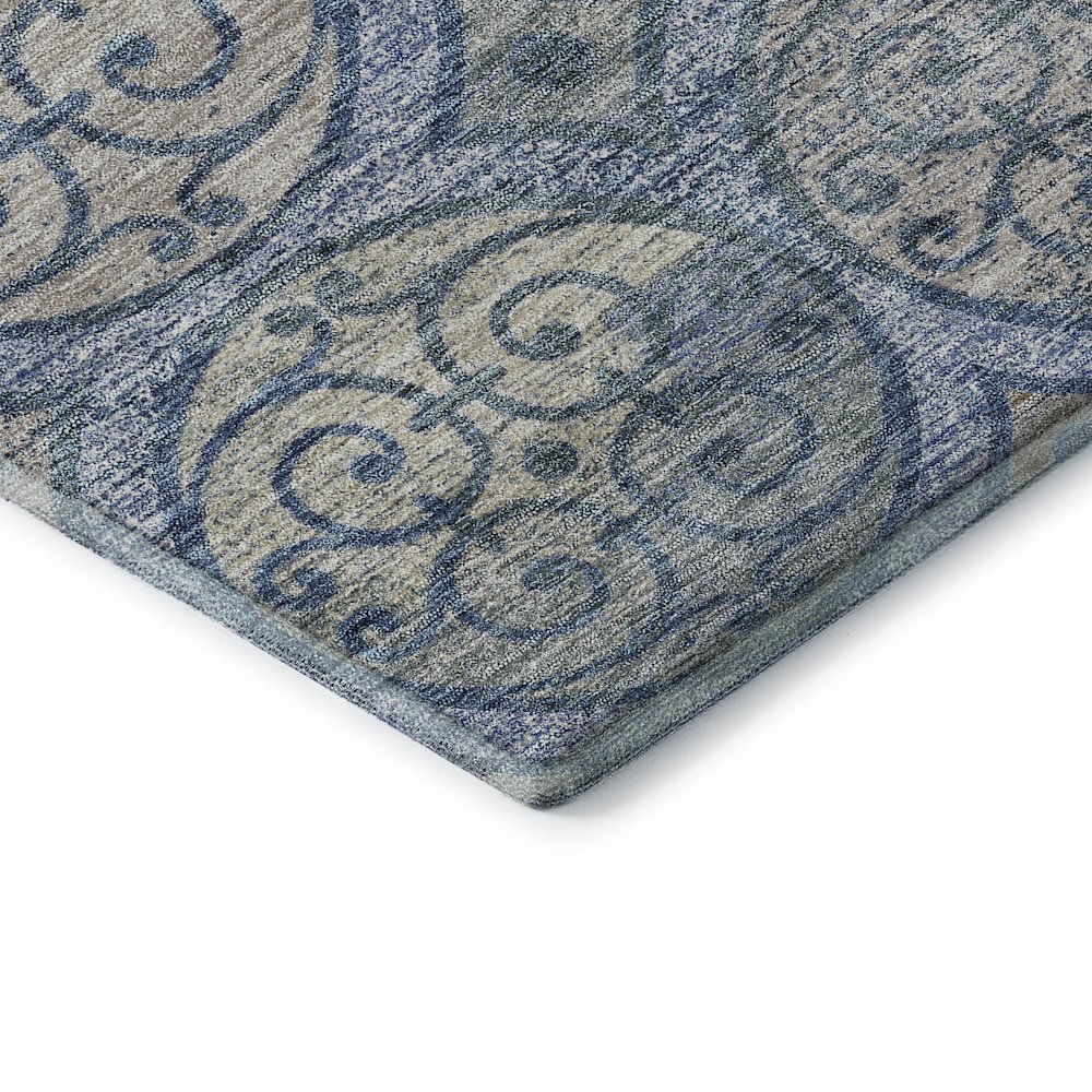Premium Machine Washable Mayfield AMF738 Blue 10' x 14' Rug. Picture 3