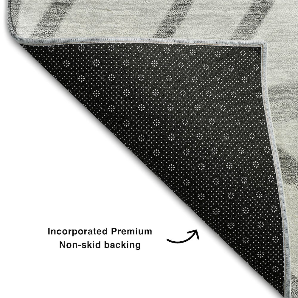 Premium Machine Washable Mayfield AMF741 Gray 10' x 14' Rug. Picture 2