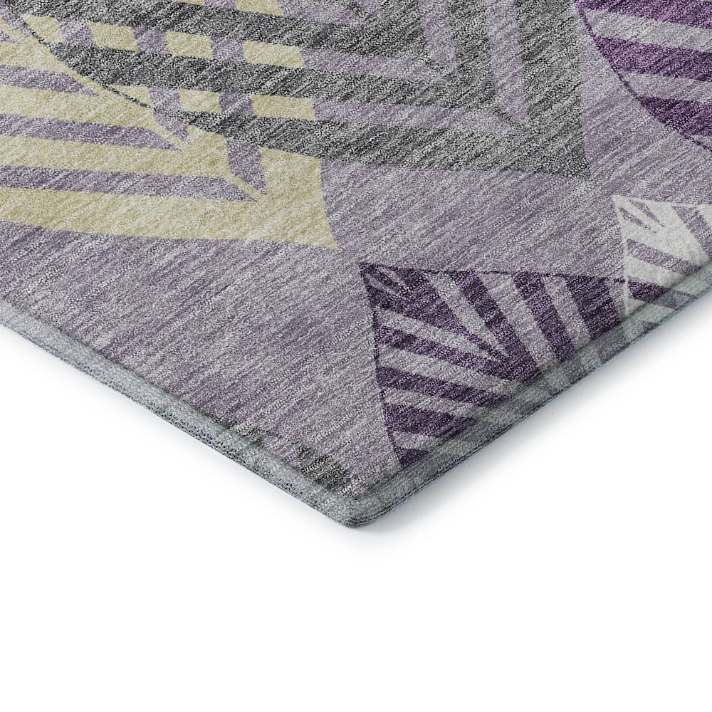 Premium Machine Washable Mayfield AMF744 Purple 10' x 14' Rug. Picture 3