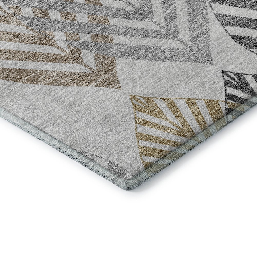 Premium Machine Washable Mayfield AMF744 Silver 10' x 14' Rug. Picture 3
