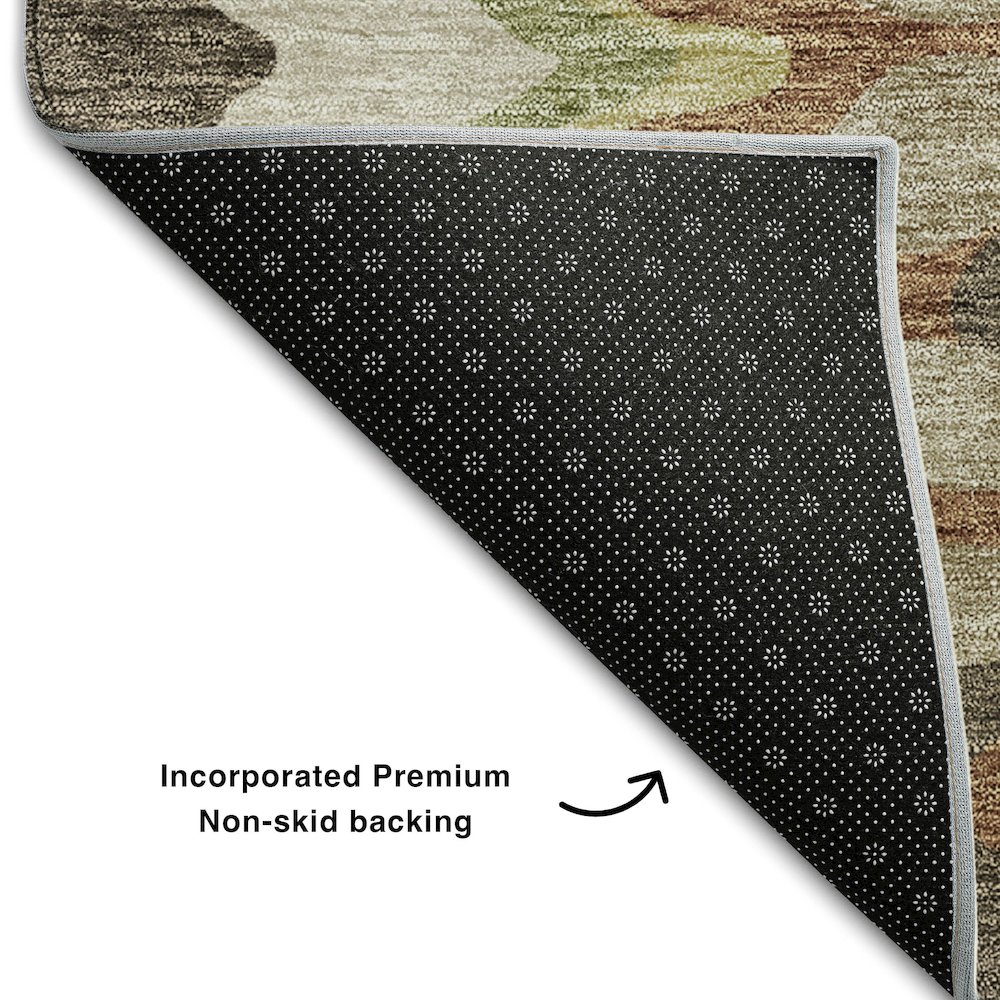 Premium Machine Washable Mayfield AMF750 Chocolate 10' x 14' Rug. Picture 2