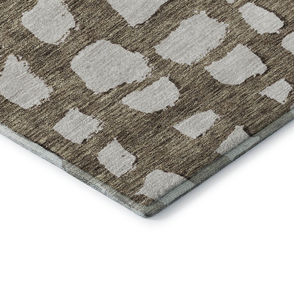 Premium Machine Washable Mayfield AMF754 Brown 10' x 14' Rug. Picture 3