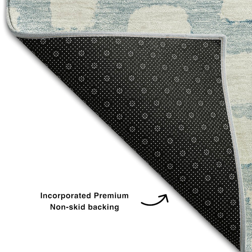 Premium Machine Washable Mayfield AMF754 Sky 10' x 14' Rug. Picture 2