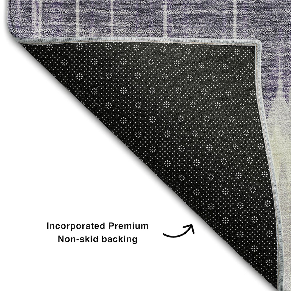Premium Machine Washable Mayfield AMF755 Lavender 10' x 14' Rug. Picture 2