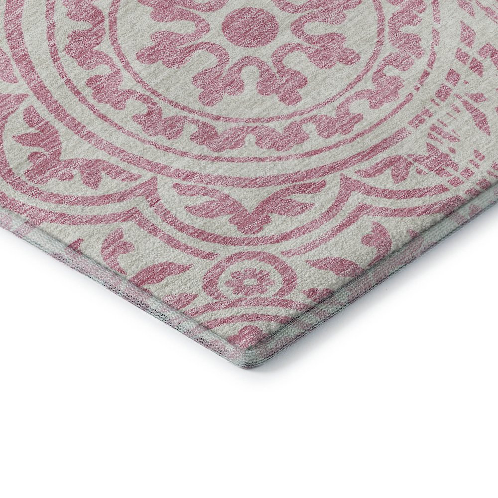Premium Machine Washable Mayfield AMF758 Pink 10' x 14' Rug. Picture 3