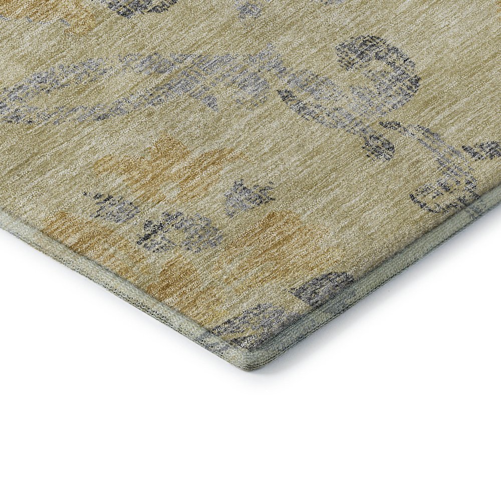 Premium Machine Washable Mayfield AMF762 Gold 10' x 14' Rug. Picture 3