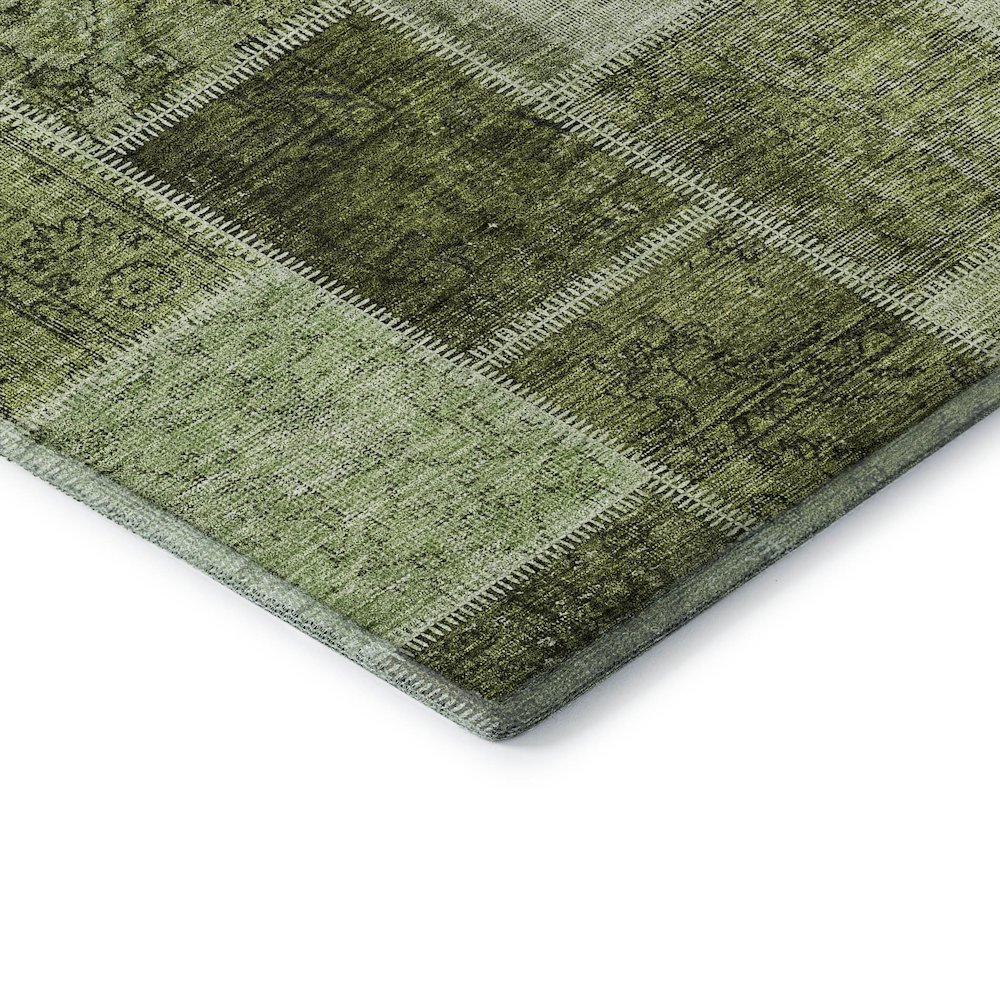 Premium Machine Washable Mayfield AMF772 Olive 10' x 14' Rug. Picture 3