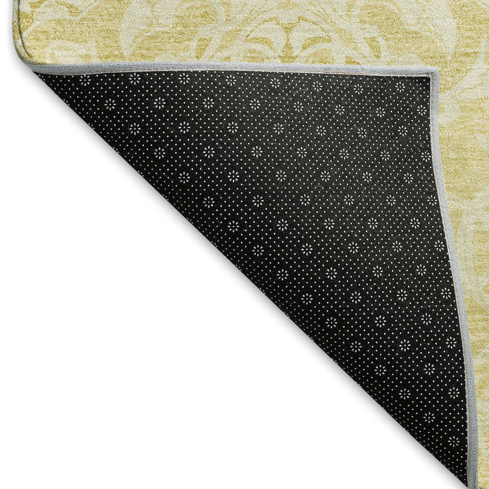 Premium Machine Washable Mayfield AMF784 Gold 10' x 14' Rug. Picture 2