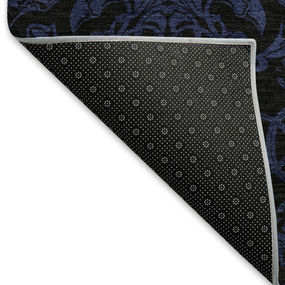 Premium Machine Washable Mayfield AMF785 Blue 10' x 14' Rug. Picture 2