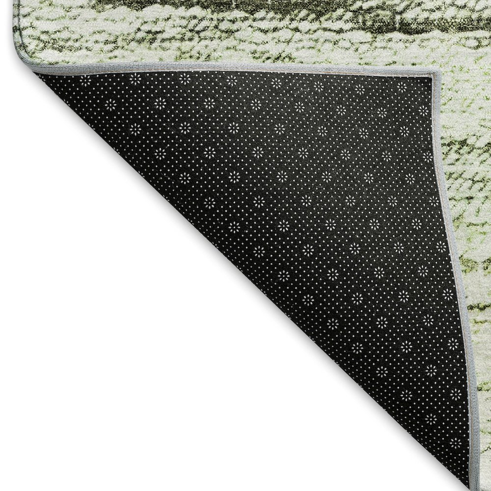 Premium Machine Washable Mayfield AMF786 Green 10' x 14' Rug. Picture 2