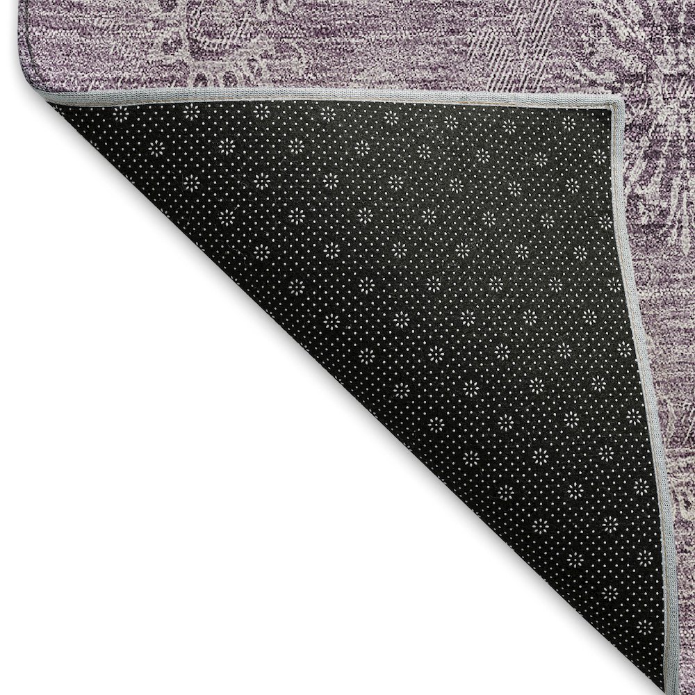 Premium Machine Washable Mayfield AMF789 Plum 10' x 14' Rug. Picture 2