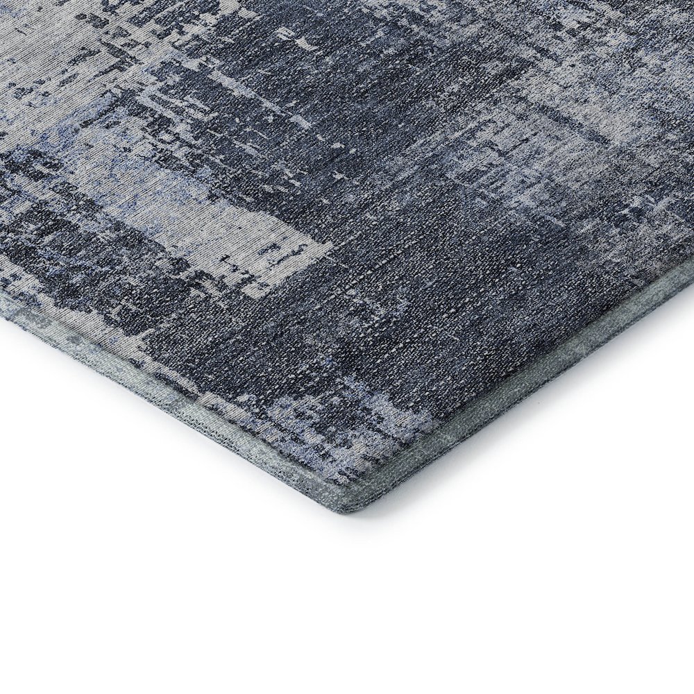 Premium Machine Washable Mayfield AMF796 Navy 10' x 14' Rug. Picture 3
