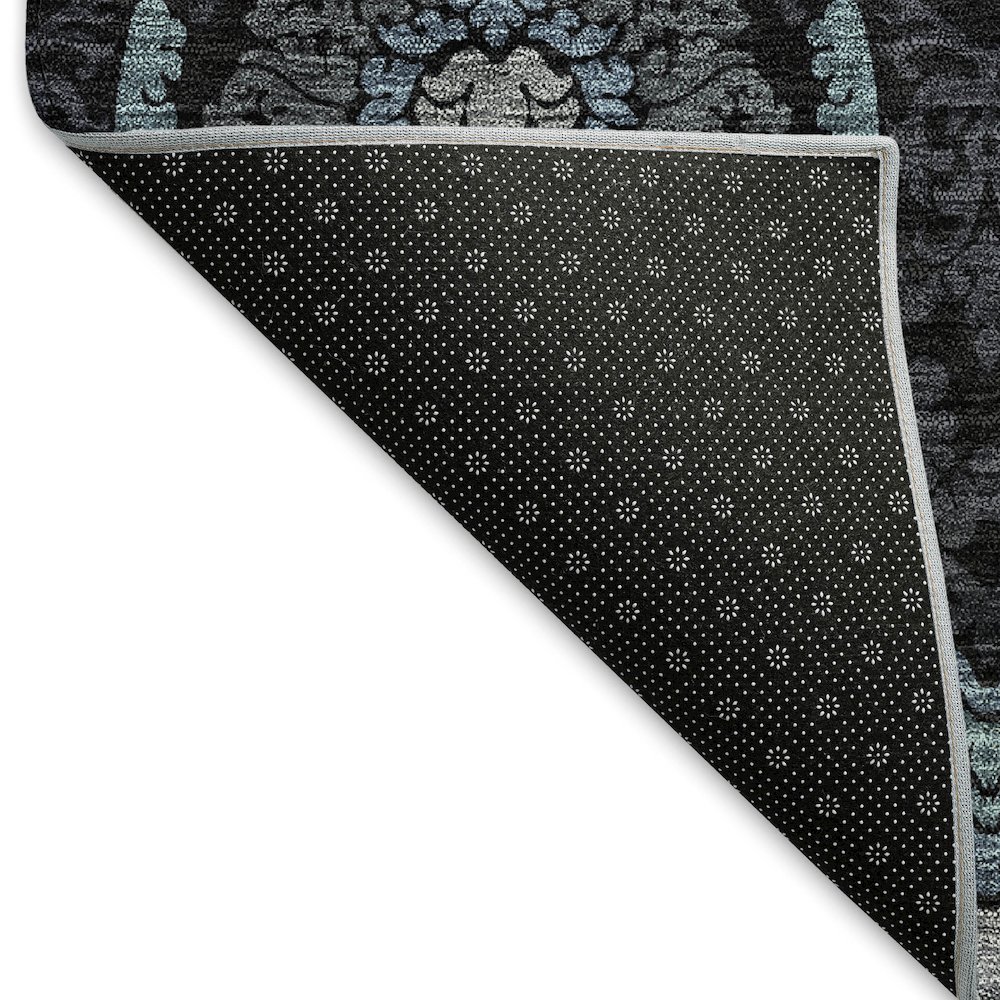 Premium Machine Washable Mayfield AMF809 Blue 10' x 14' Rug. Picture 2