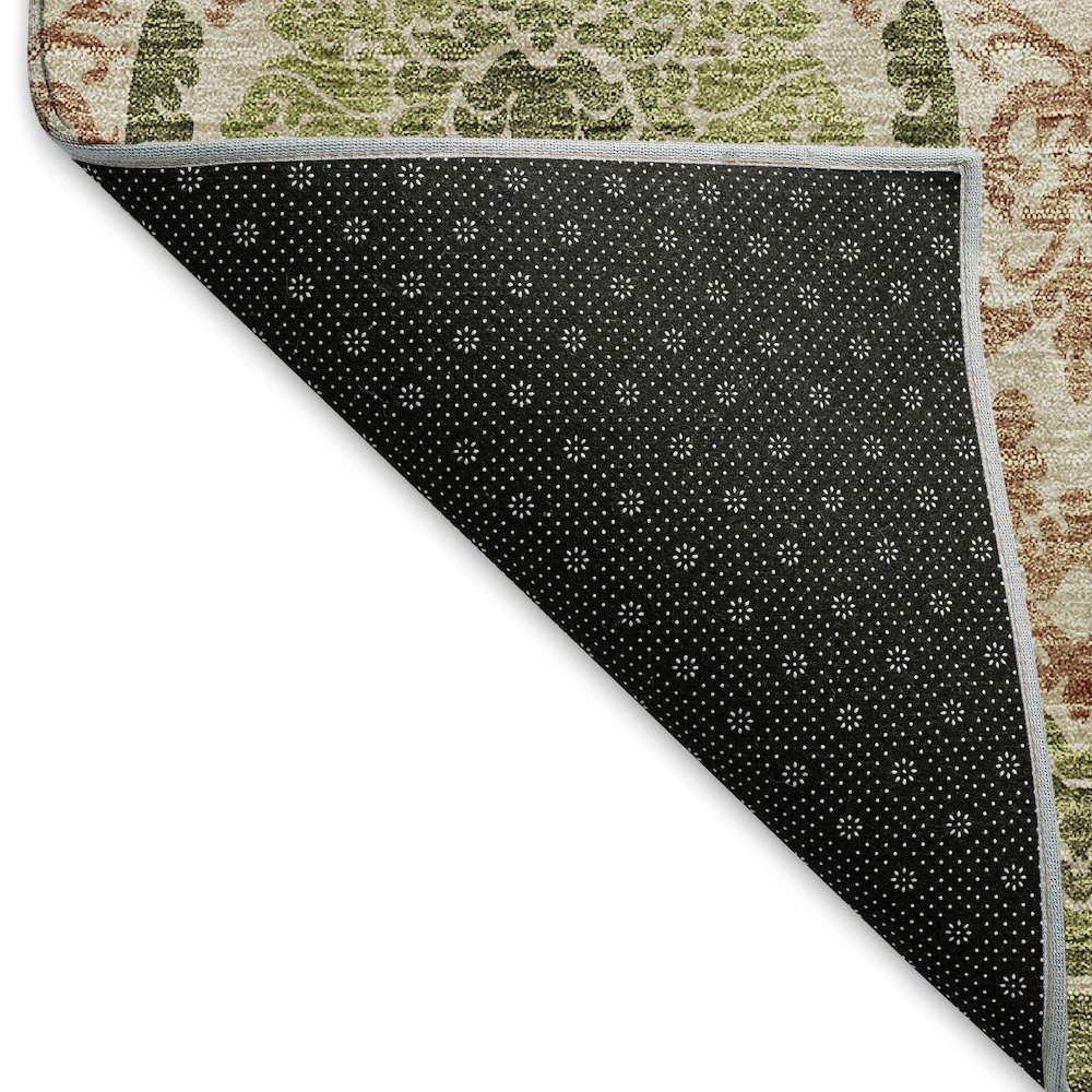Premium Machine Washable Mayfield AMF811 Olive 10' x 14' Rug. Picture 2