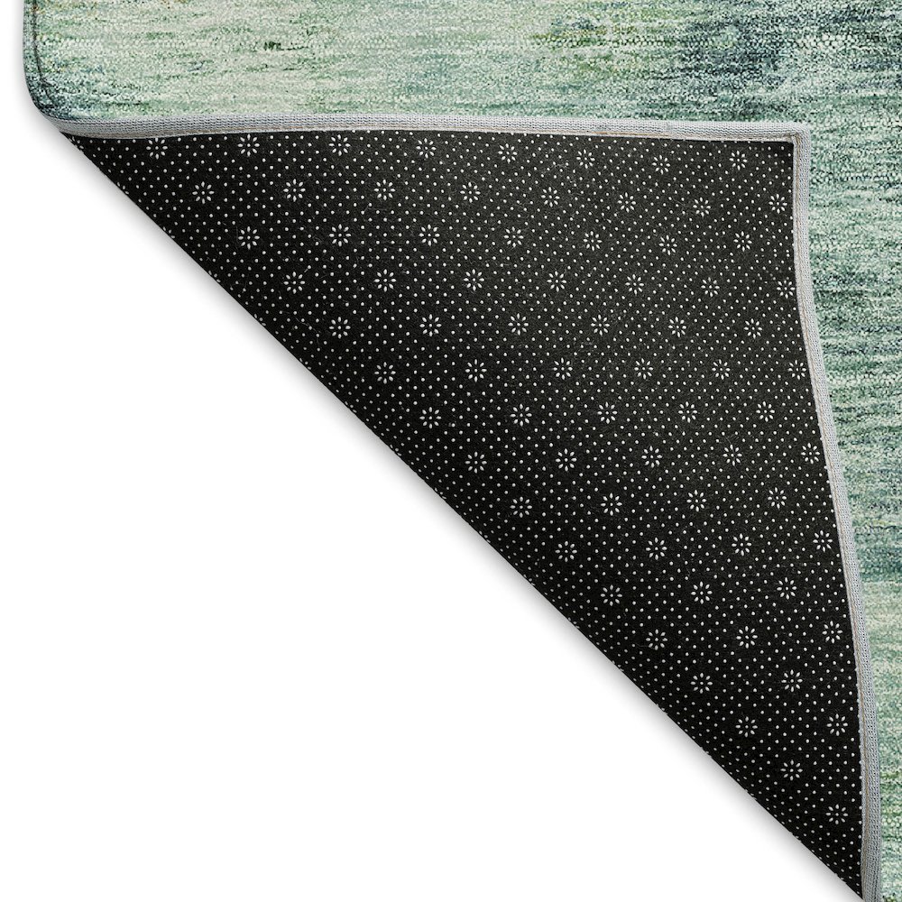 Premium Machine Washable Mayfield AMF813 Teal 10' x 14' Rug. Picture 2