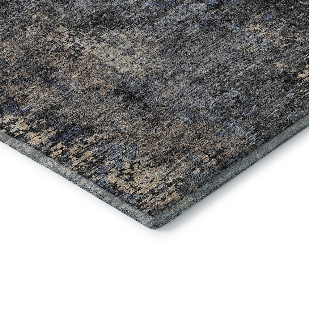 Premium Machine Washable Mayfield AMF815 Charcoal 10' x 14' Rug. Picture 3