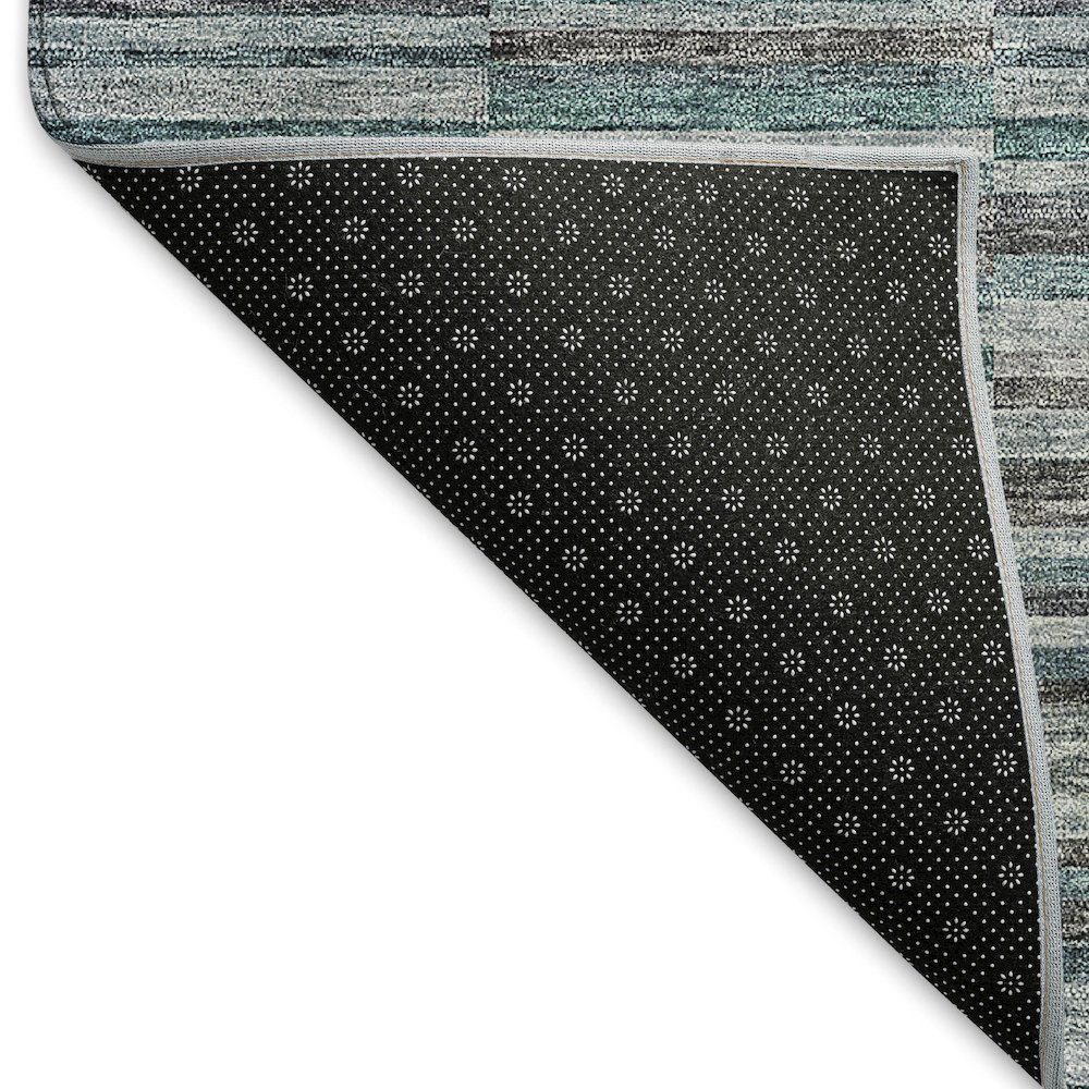 Premium Machine Washable Mayfield AMF816 Teal 10' x 14' Rug. Picture 2