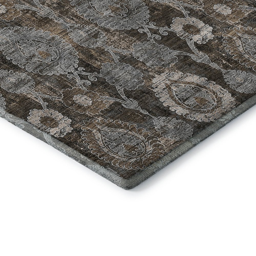 Premium Machine Washable Mayfield AMF821 Chocolate 10' x 14' Rug. Picture 3