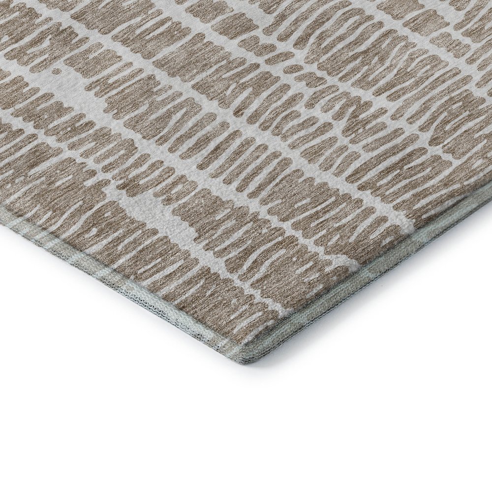 Premium Machine Washable Mayfield AMF830 Brown 10' x 14' Rug. Picture 3