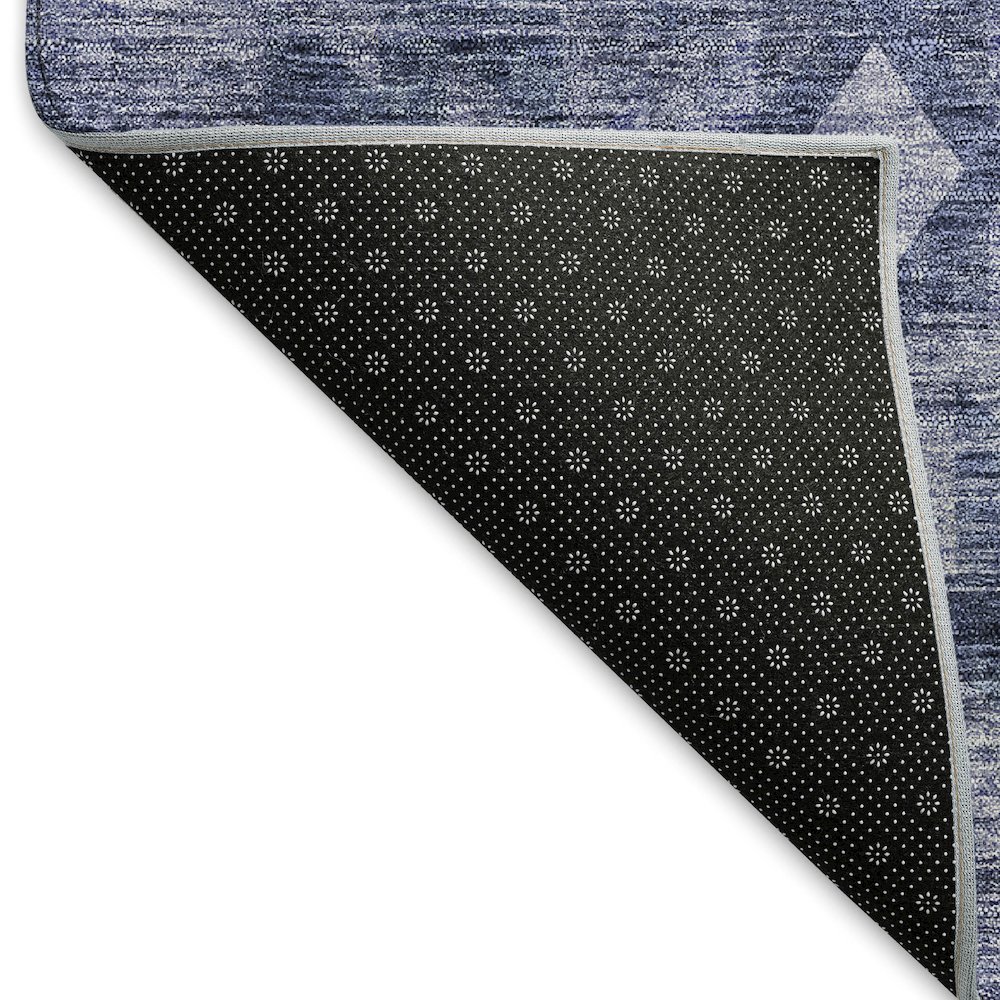 Premium Machine Washable Mayfield AMF837 Navy 10' x 14' Rug. Picture 2