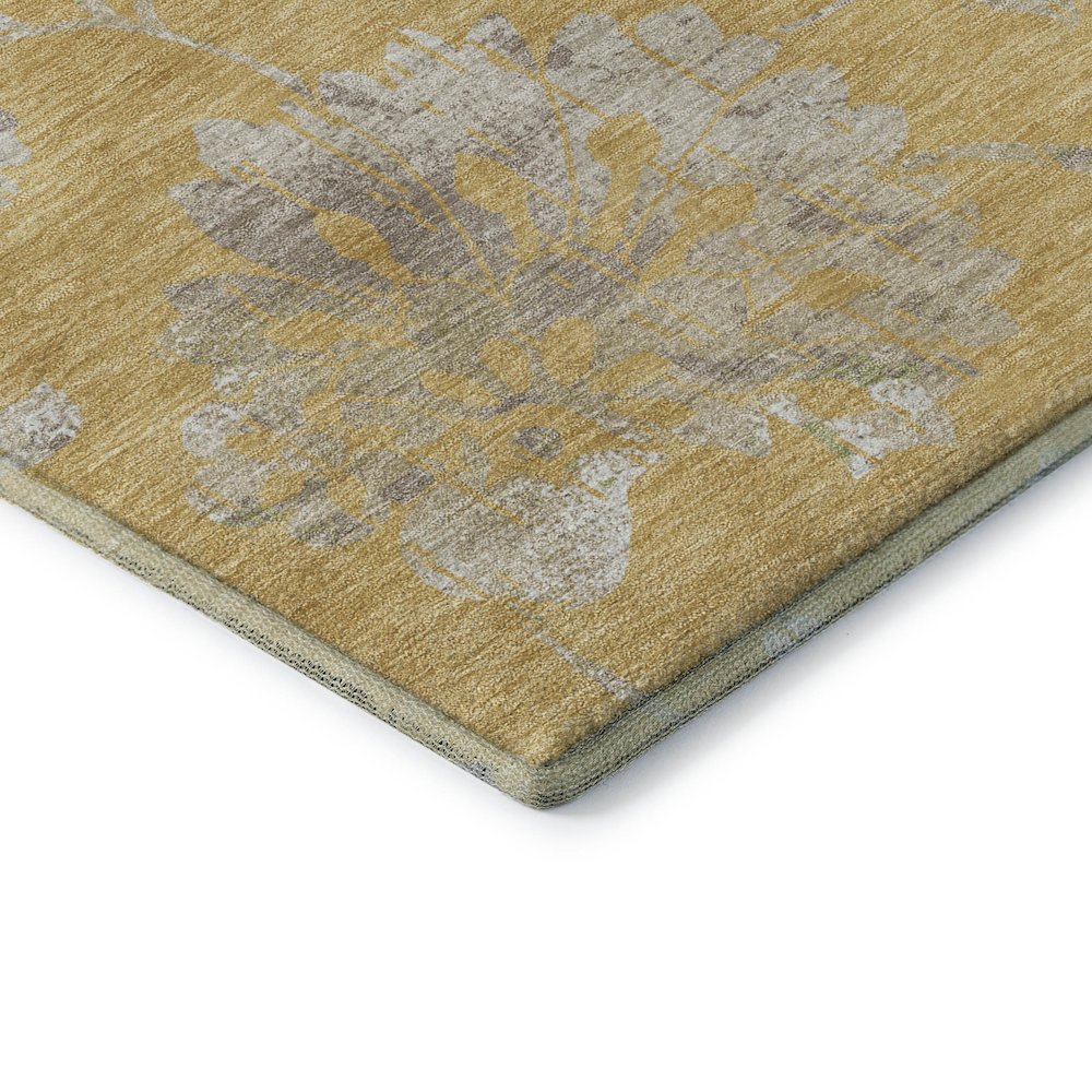 Premium Machine Washable Mayfield AMF856 Gold 10' x 14' Rug. Picture 3