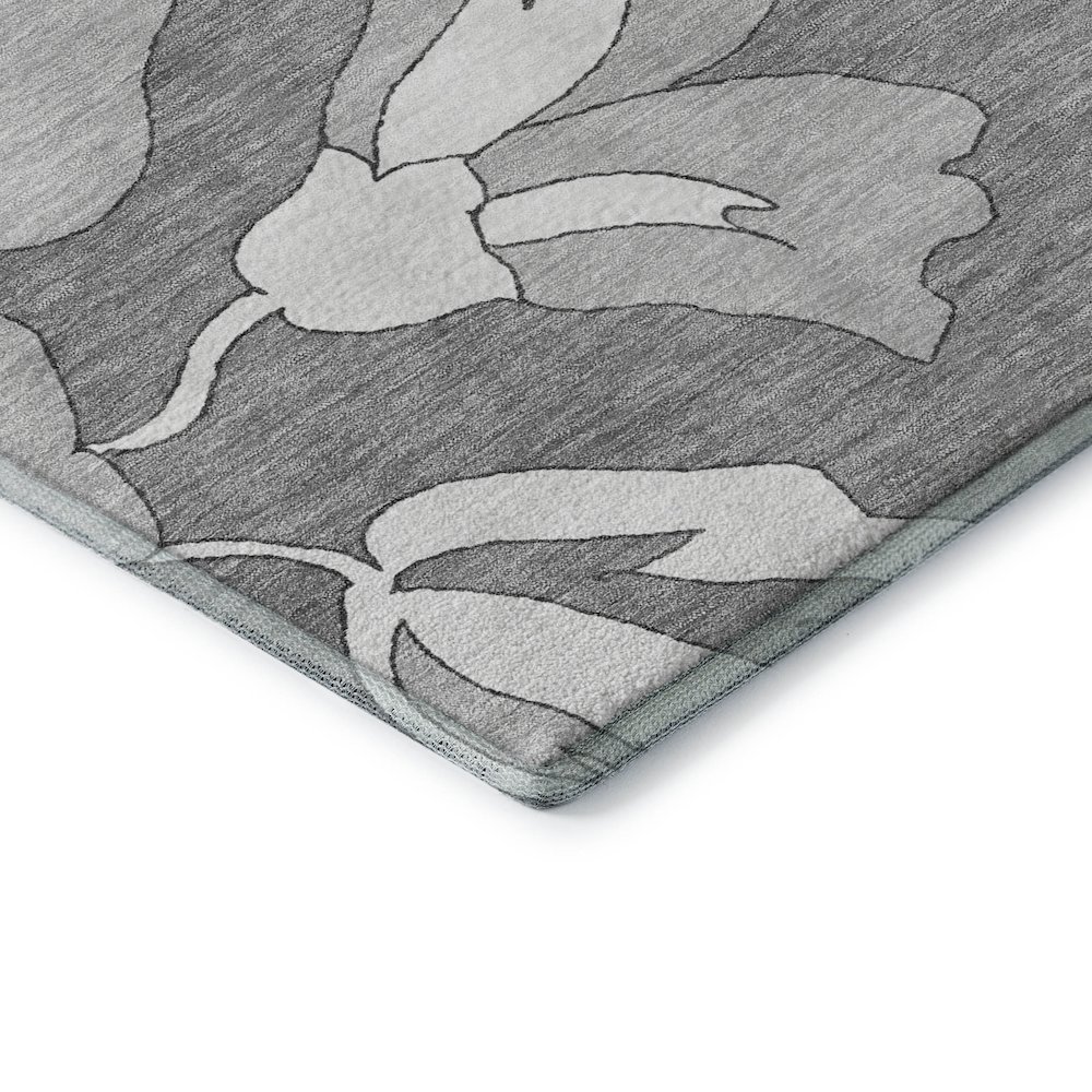 Premium Machine Washable Mayfield AMF857 Gray 10' x 14' Rug. Picture 3