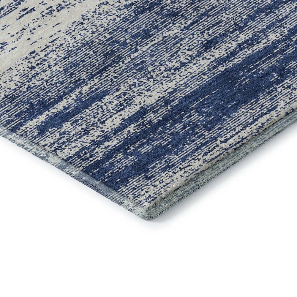 Premium Machine Washable Mayfield AMF859 Navy 10' x 14' Rug. Picture 3