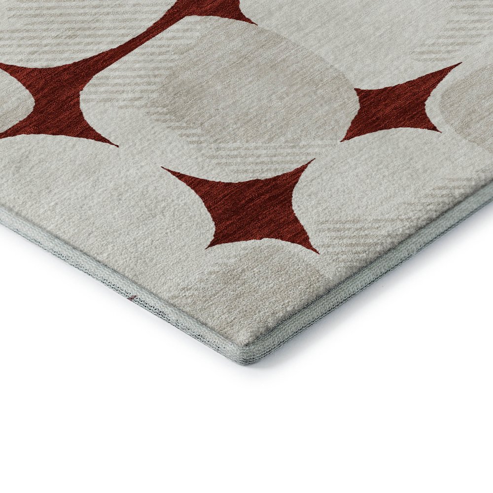 Premium Machine Washable Mayfield AMF870 Burgundy 10' x 14' Rug. Picture 3