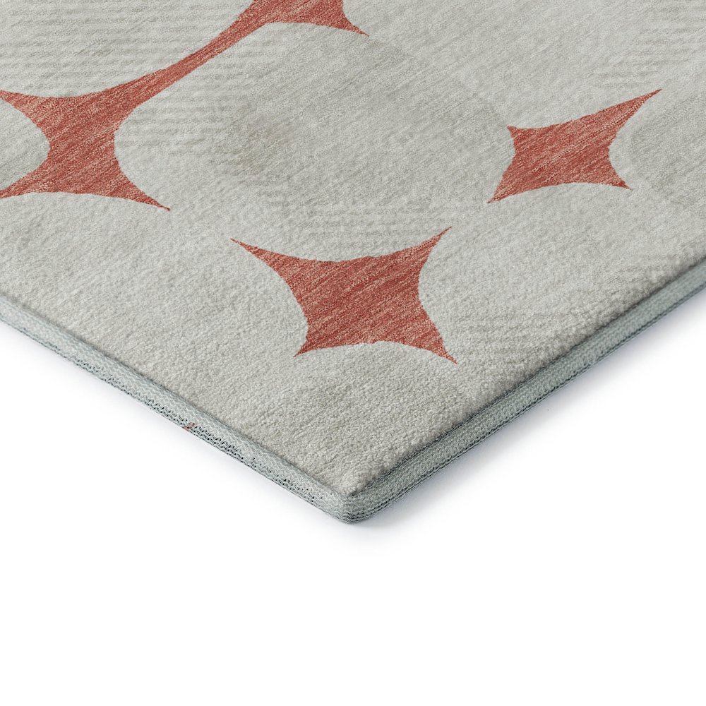 Premium Machine Washable Mayfield AMF870 Salmon 10' x 14' Rug. Picture 3