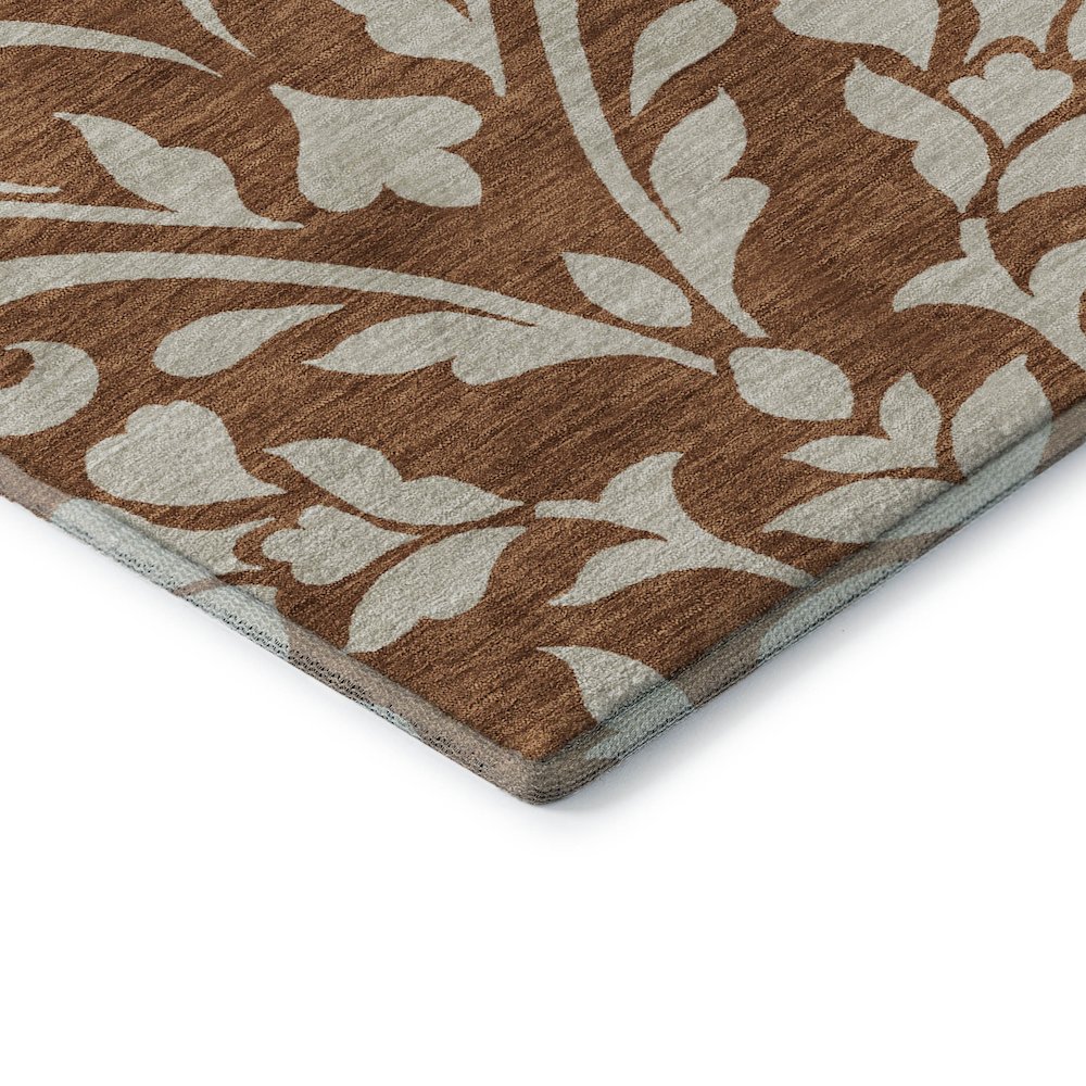 Premium Machine Washable Mayfield AMF875 Paprika 10' x 14' Rug. Picture 3