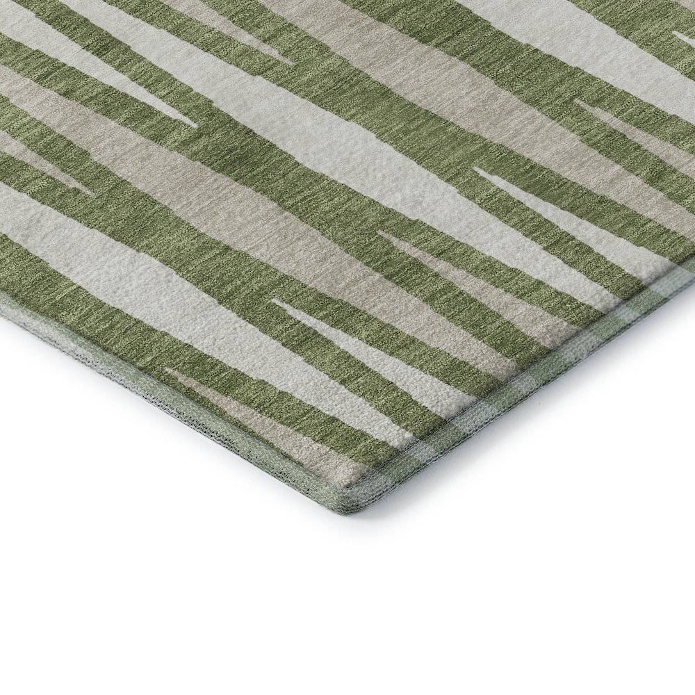 Premium Machine Washable Mayfield AMF881 Green 10' x 14' Rug. Picture 3
