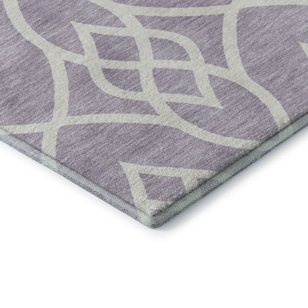 Premium Machine Washable Mayfield AMF884 Lavender 10' x 14' Rug. Picture 3