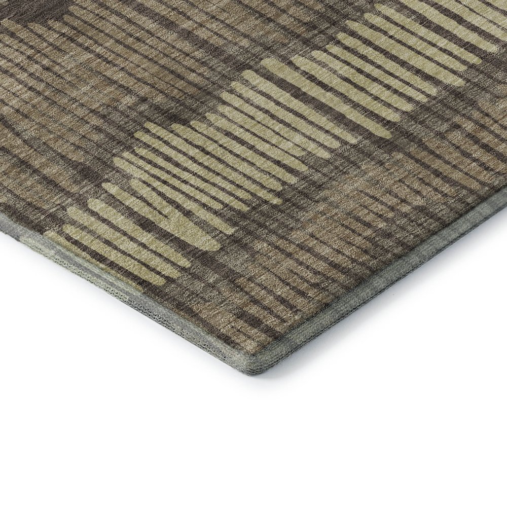 Premium Machine Washable Mayfield AMF889 Brown 10' x 14' Rug. Picture 3