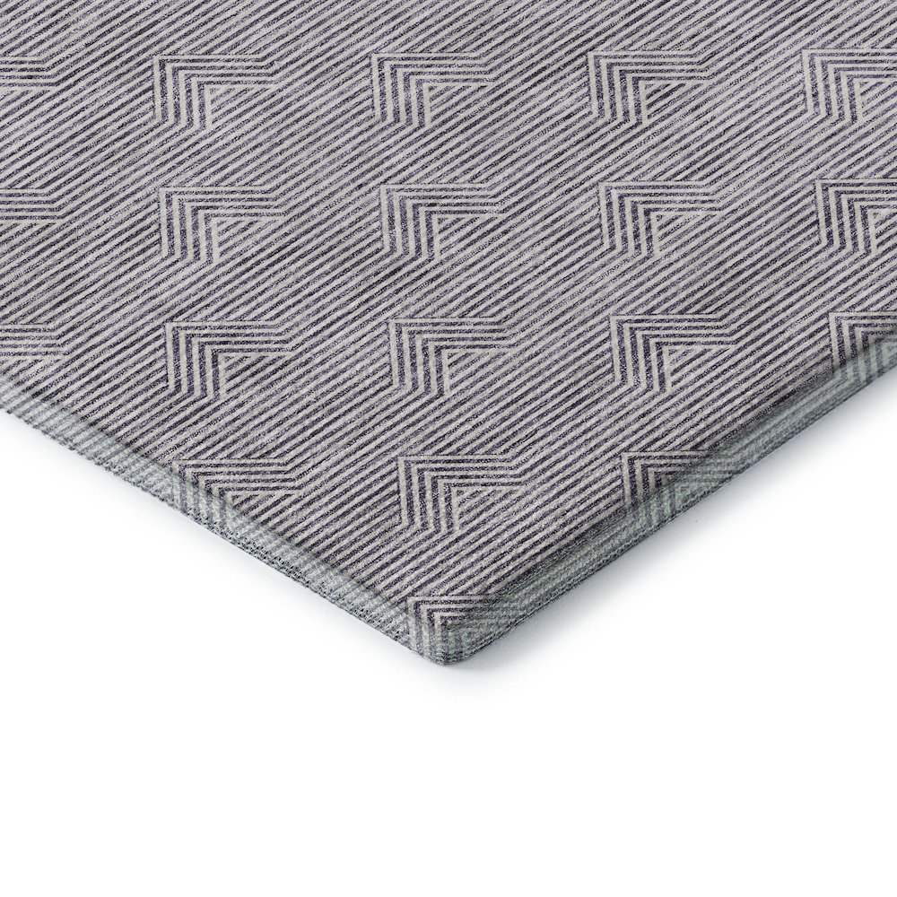Premium Machine Washable Mayfield AMF910 Purple 10' x 14' Rug. Picture 3