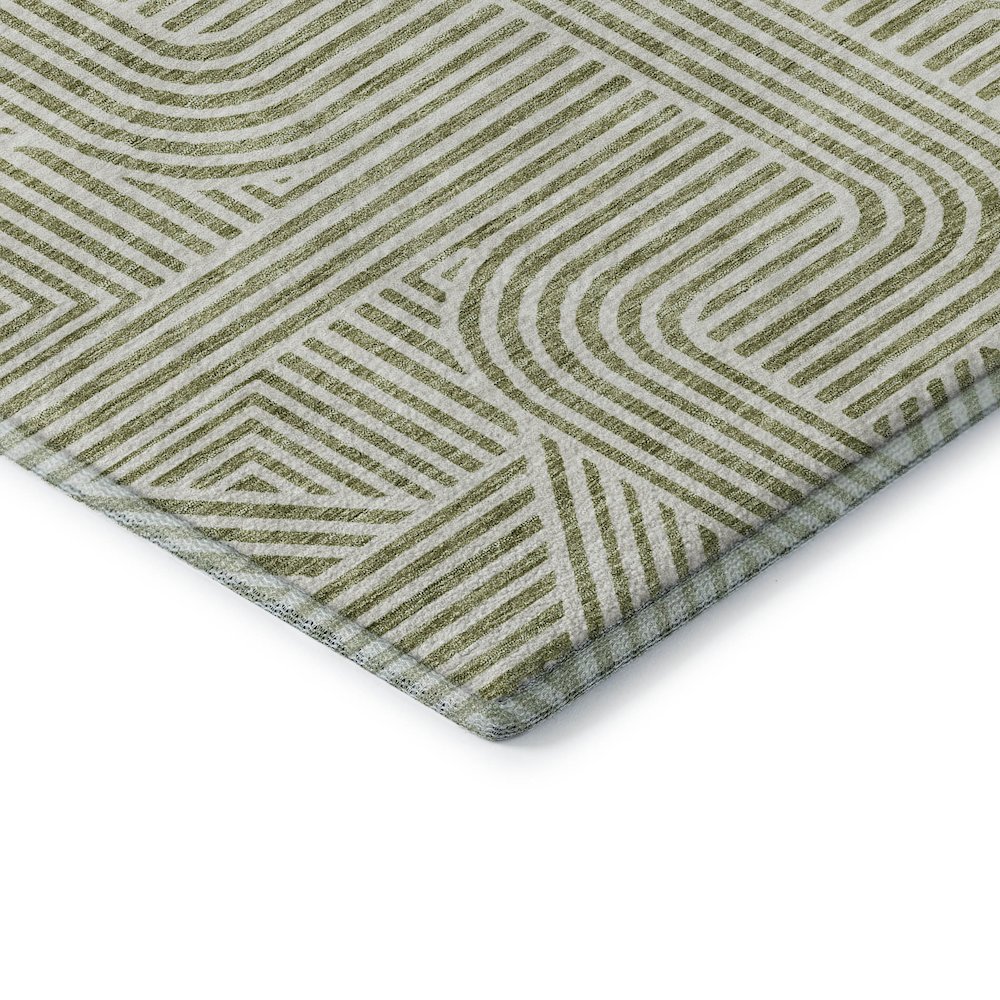 Premium Machine Washable Mayfield AMF917 Aloe 10' x 14' Rug. Picture 3