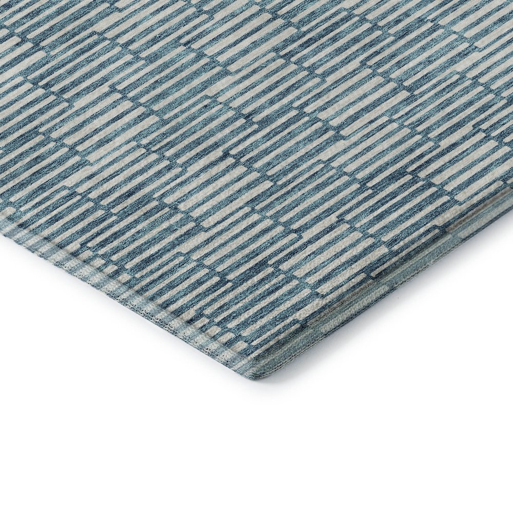 Premium Machine Washable Mayfield AMF918 Teal 10' x 14' Rug. Picture 3