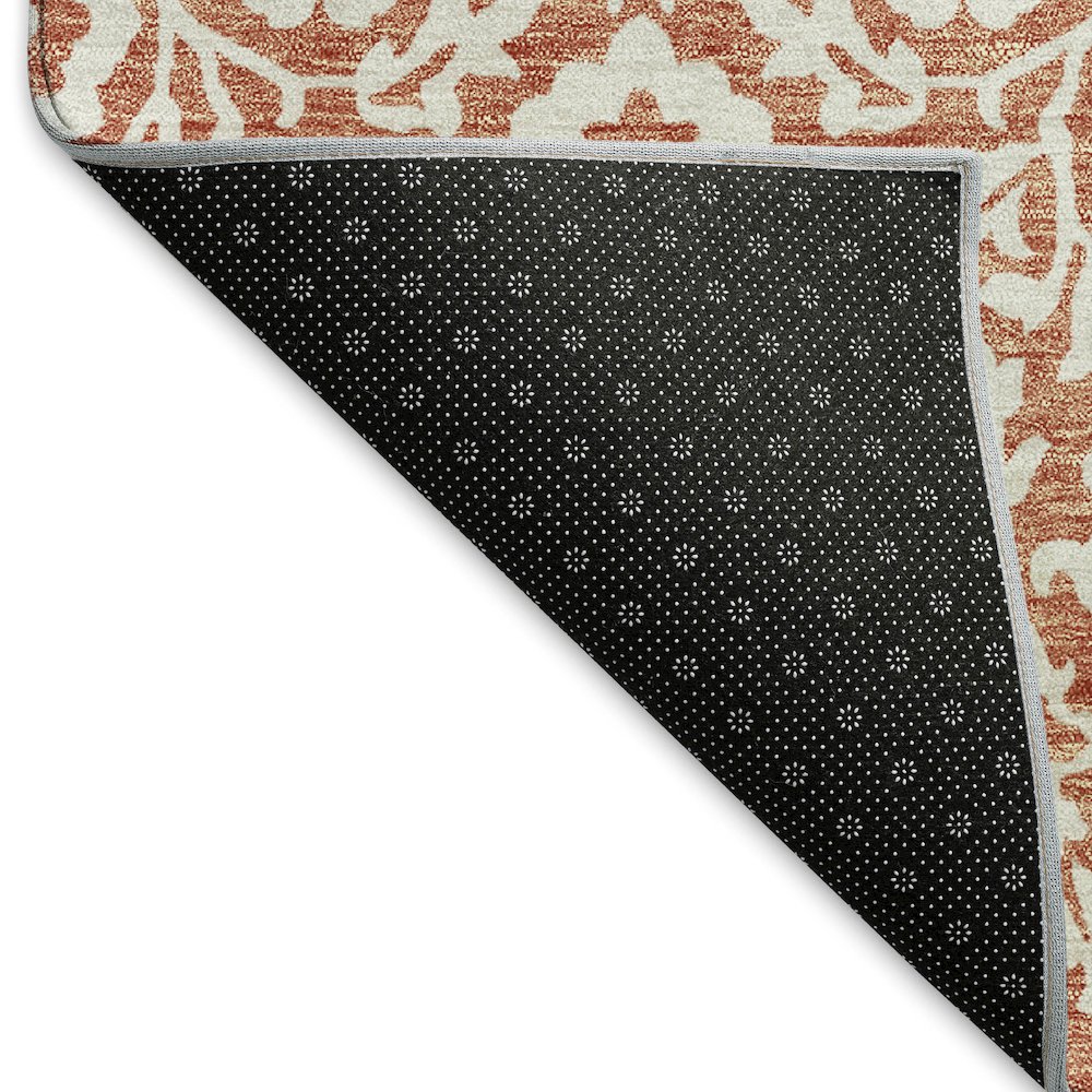 Premium Machine Washable Mayfield AMF920 Coral 10' x 14' Rug. Picture 2