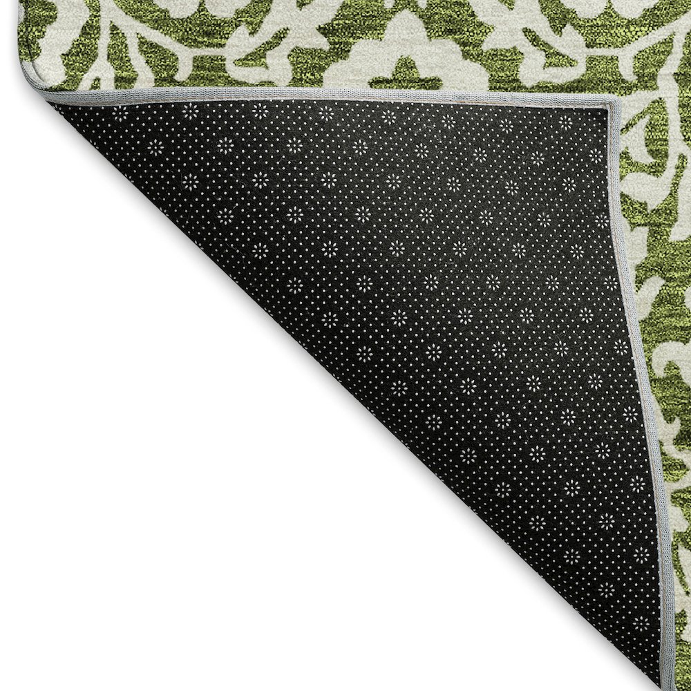 Premium Machine Washable Mayfield AMF920 Olive 10' x 14' Rug. Picture 2