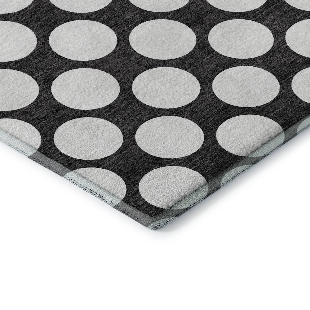 Premium Machine Washable Mayfield AMF921 Black 10' x 14' Rug. Picture 3