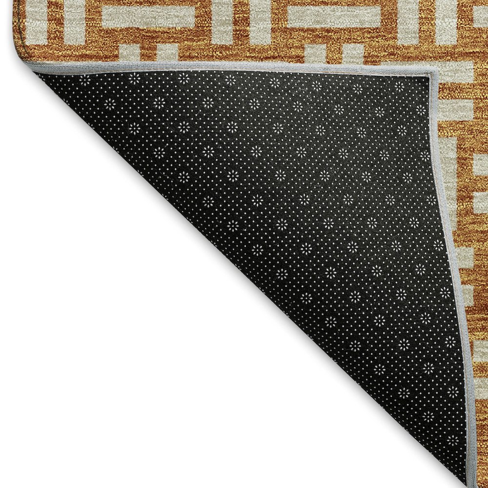 Premium Machine Washable Mayfield AMF925 Terracotta 10' x 14' Rug. Picture 2