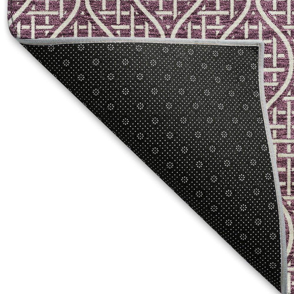 Premium Machine Washable Mayfield AMF926 Eggplant 10' x 14' Rug. Picture 2