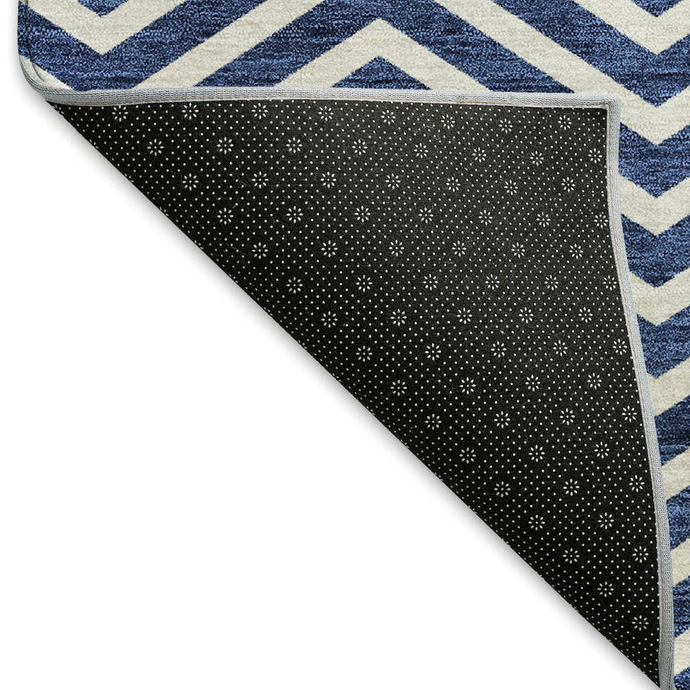 Premium Machine Washable Mayfield AMF934 Blue 10' x 14' Rug. Picture 2