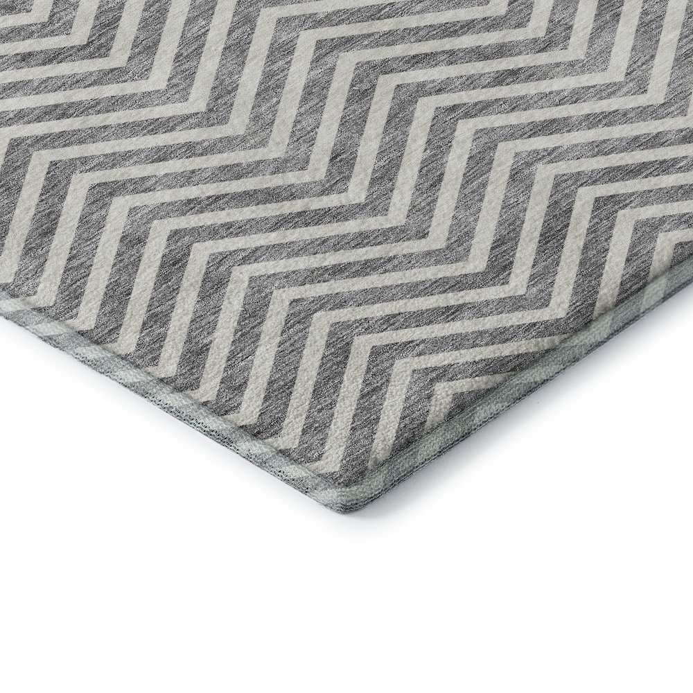 Premium Machine Washable Mayfield AMF934 Gray 10' x 14' Rug. Picture 3