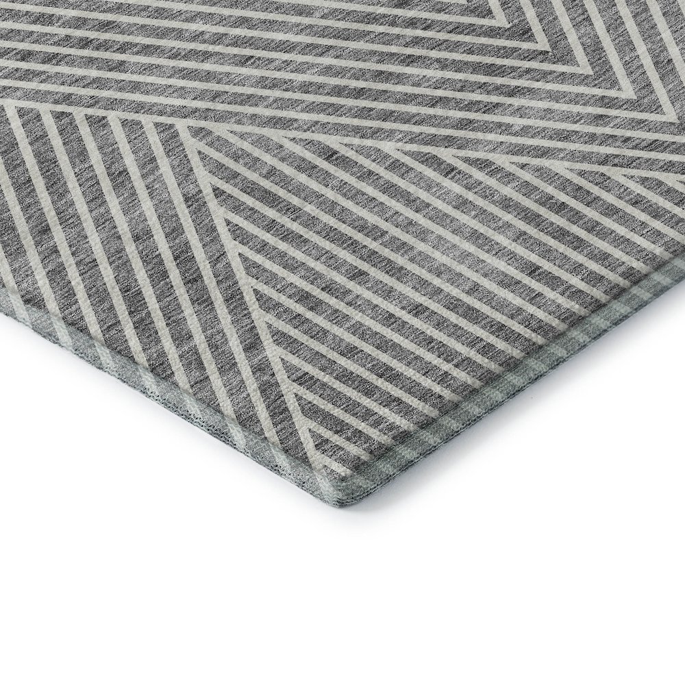 Premium Machine Washable Mayfield AMF937 Gray 10' x 14' Rug. Picture 3